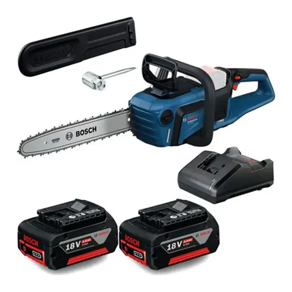 Kit Motosserra Bosch Gke 18v40 Com Carregador 2 Baterias 4a